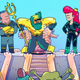 HBO Max's animated Aquaman attempts to squeeze into the throne of Atlantis, as Mera and Vulko watch.